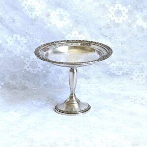 Frank M. Whiting & Co. Sterling Silver Weighted Compote Pedestal Candy Nut Dish
